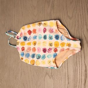Crewcuts girls one piece floral pattern swimsuit